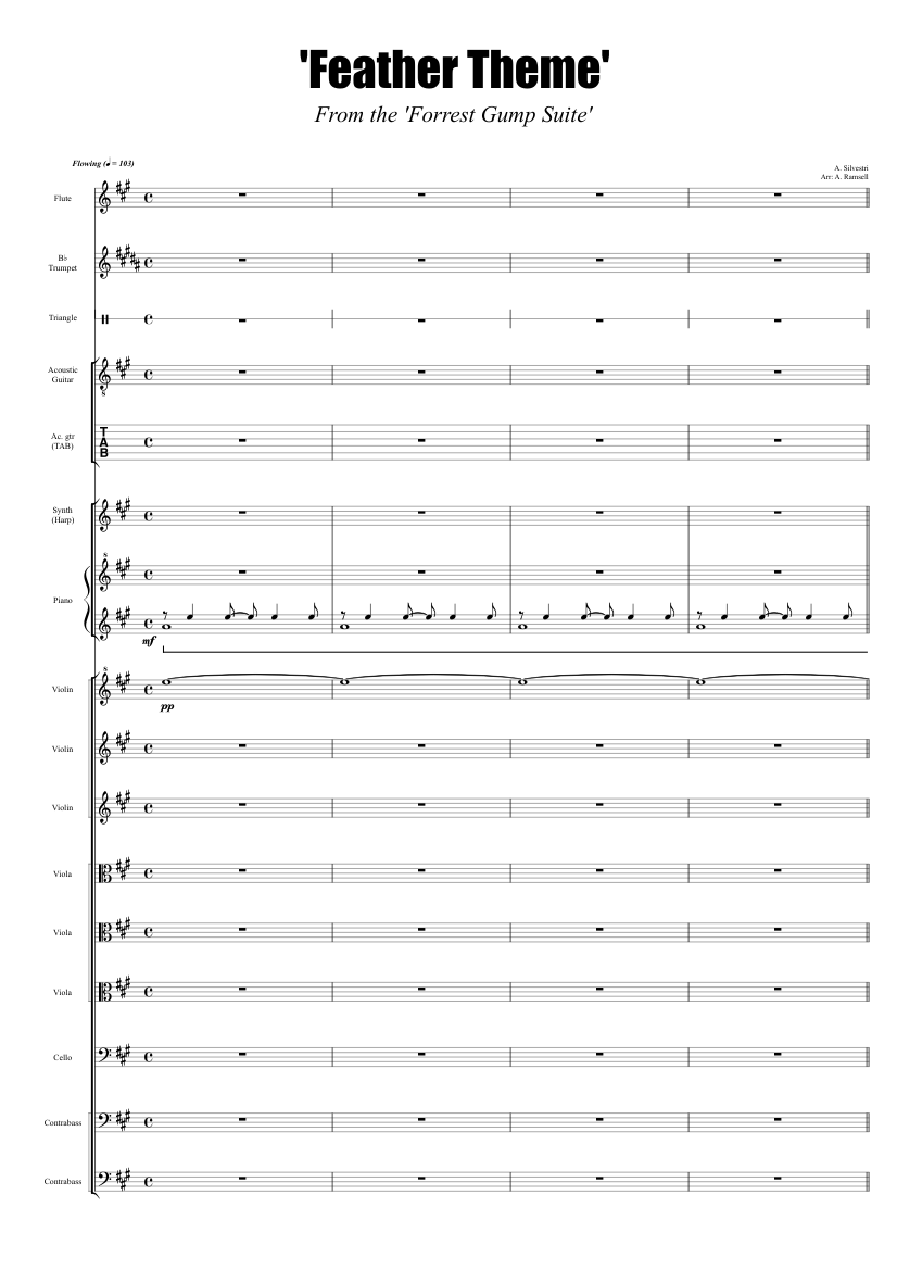 forrest gump suite orchestra score pdf download